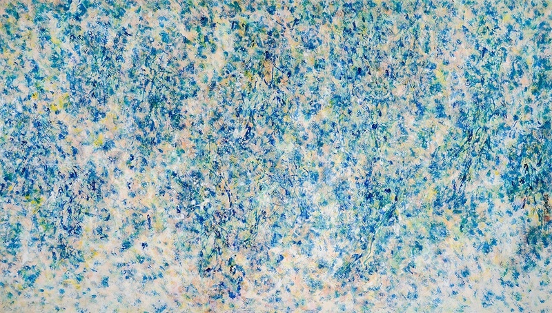 Forest of Azure 107x188cm colour ink on rice paper 2019_看图王.JPG
